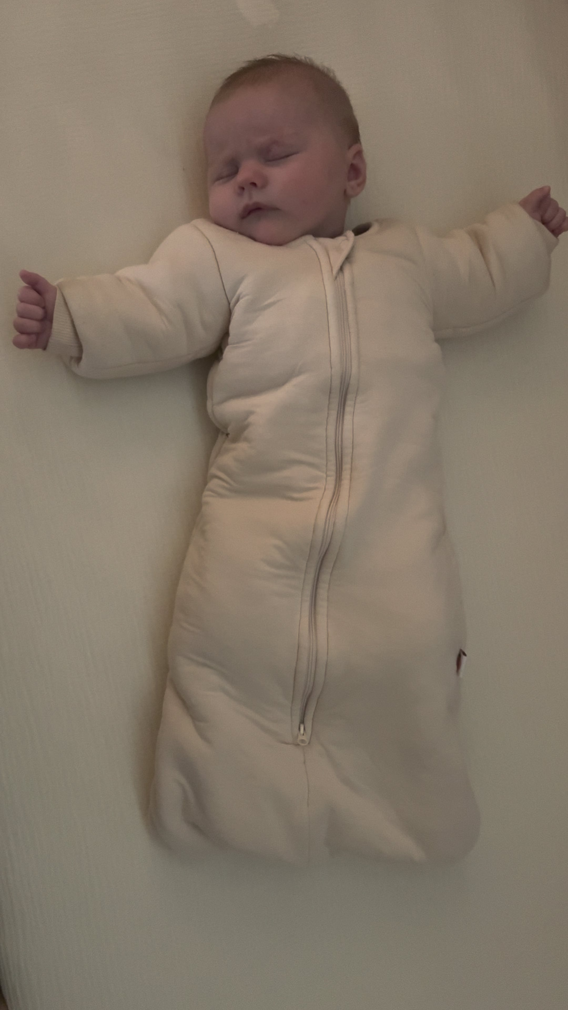 Load video: Baby has moro reflex while sleeping.